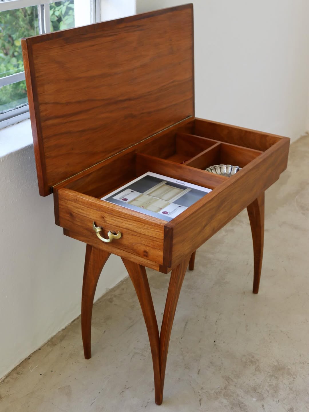 Mid-Century Side Table/Storage Table