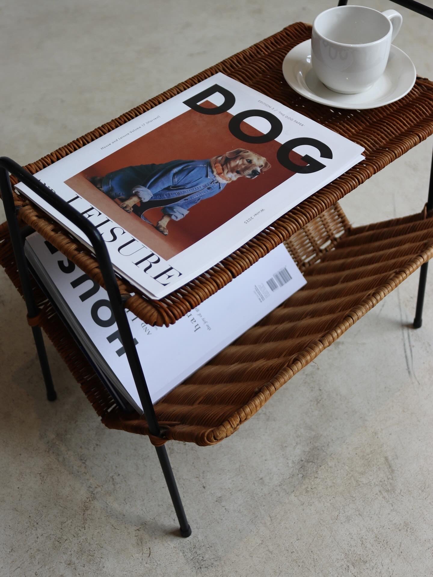 1970’s Magazine Rack Side Table