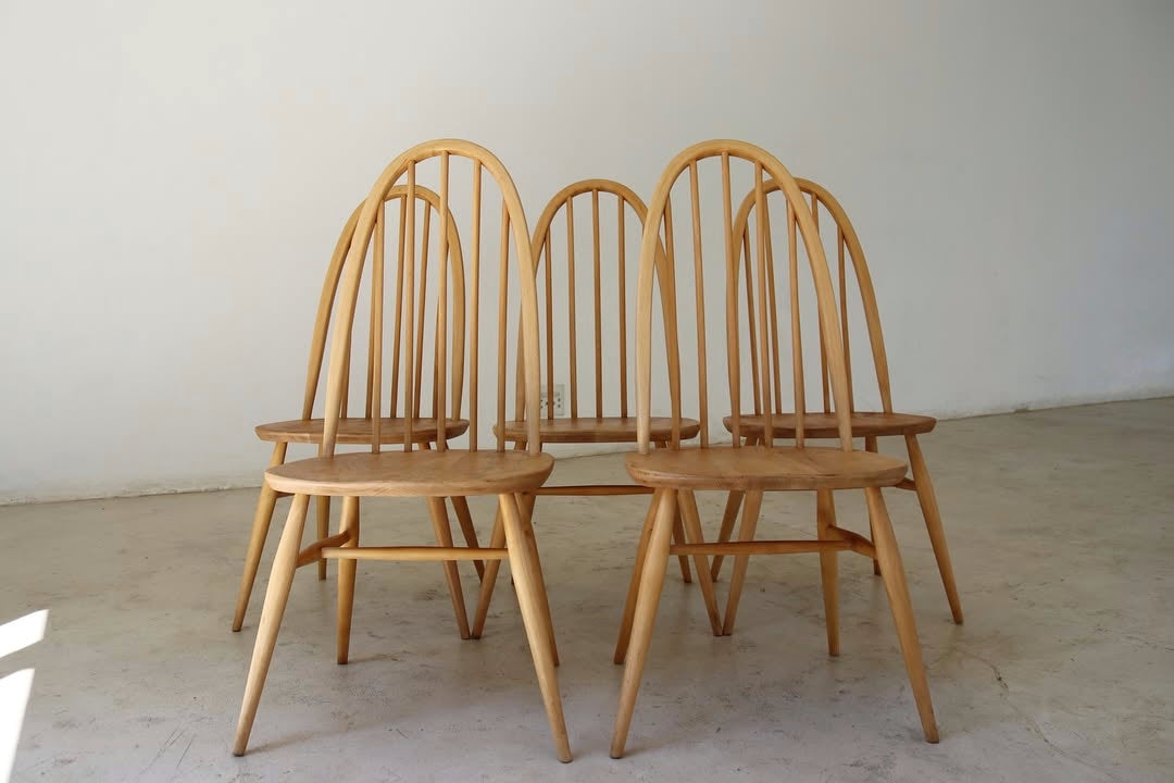 Ercol Dining Chairs x 5