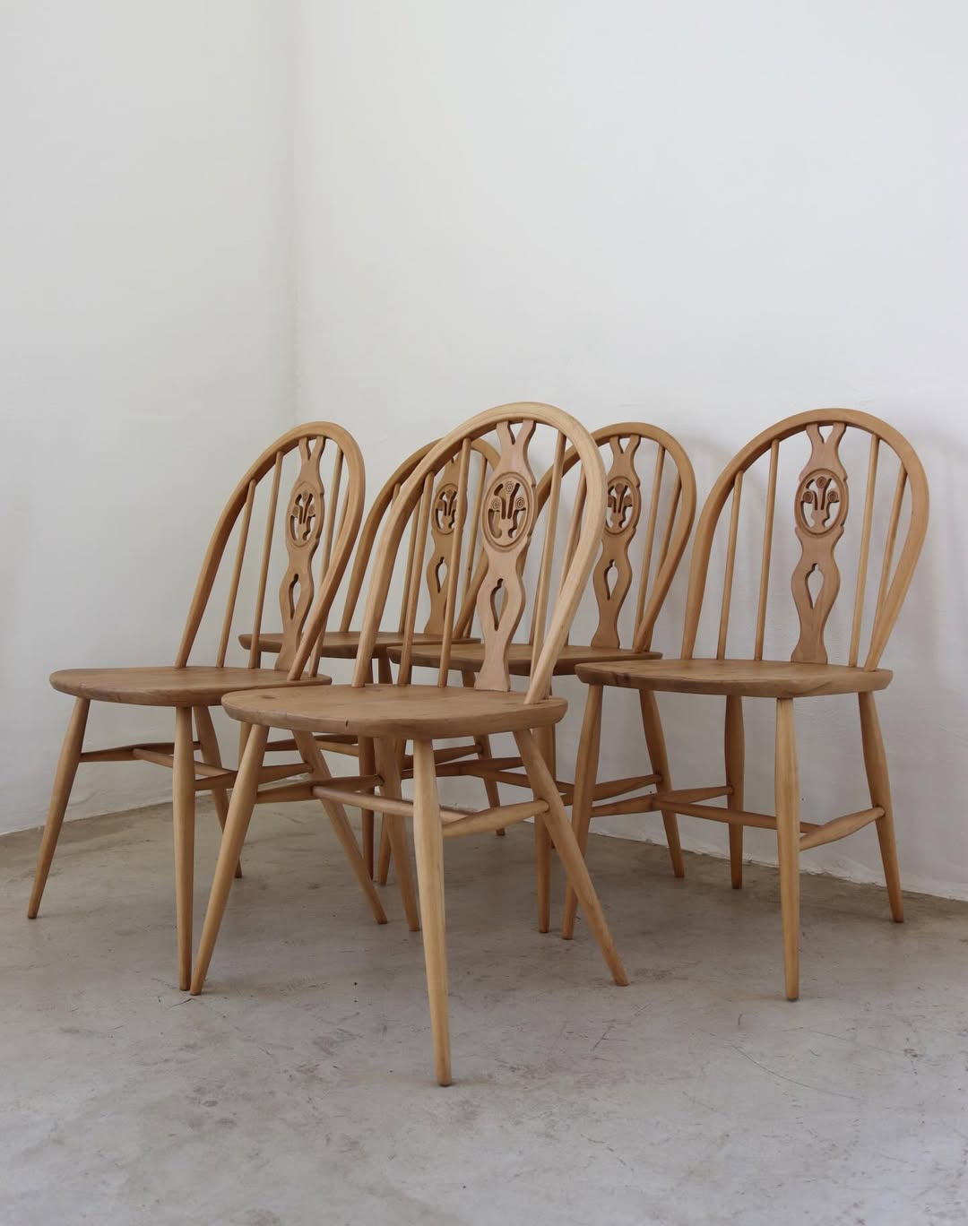 Ercol Fleur De Lys Dining Chairs