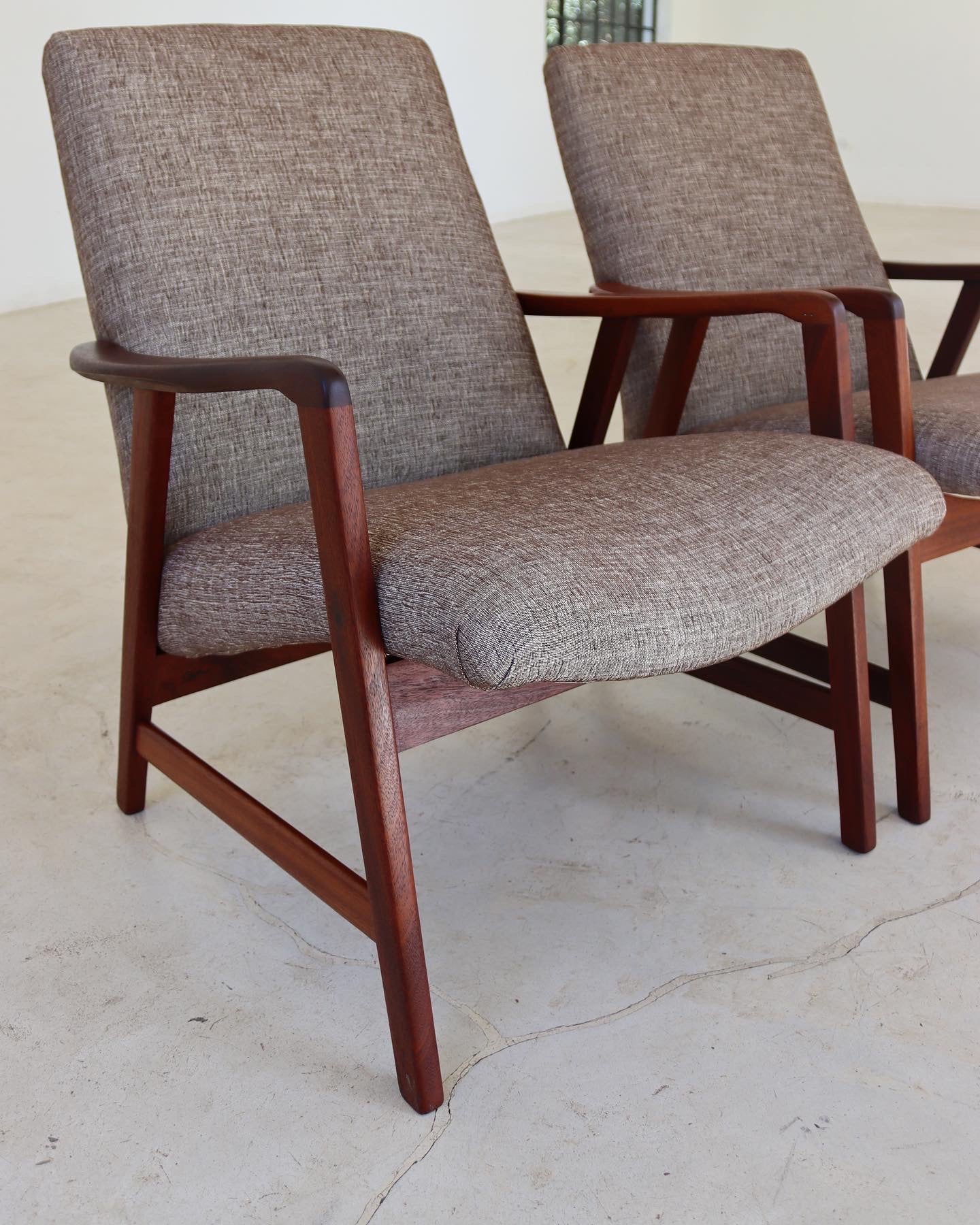 Mid-Century Danish Style Occasional Arm Chairs