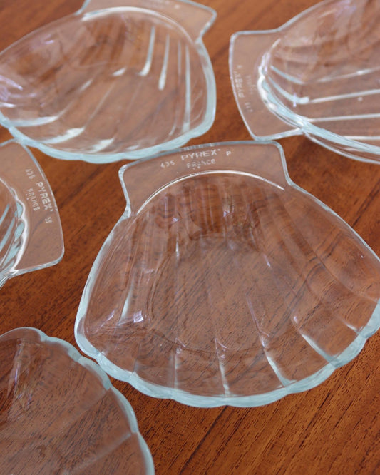 Vintage Glass Shell Dishes