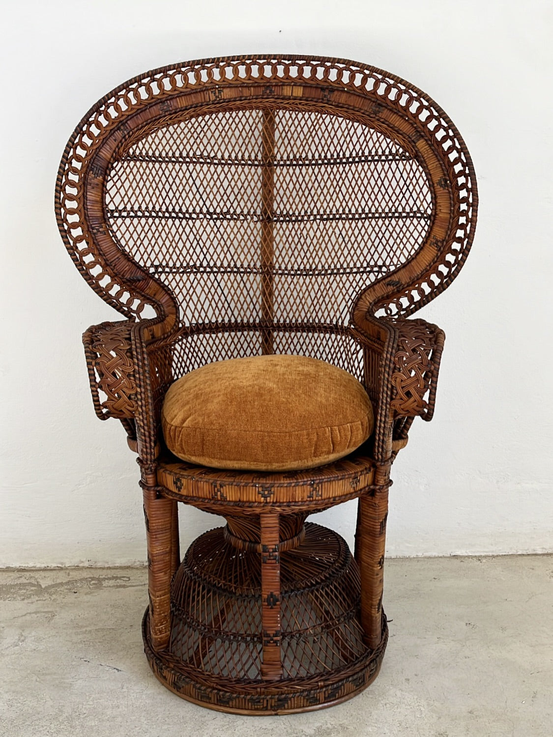Vintage 1970s Peacock Chair