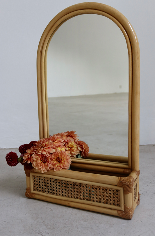 Vintage Cane Mirror